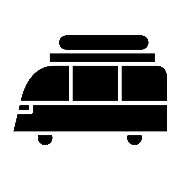 Vector estilo de icono de automóvil familiar de diseño vectorial