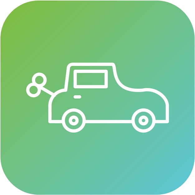 Estilo de icono de automóvil de juguete de diseño vectorial