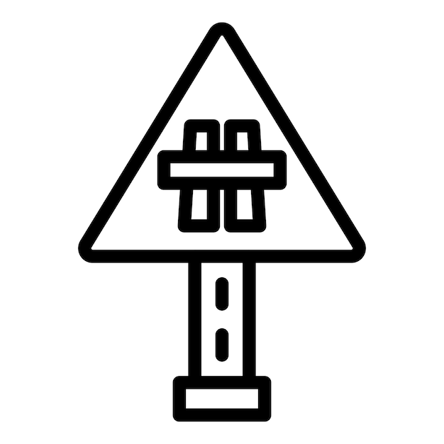 Estilo de icono de la autopista de diseño vectorial