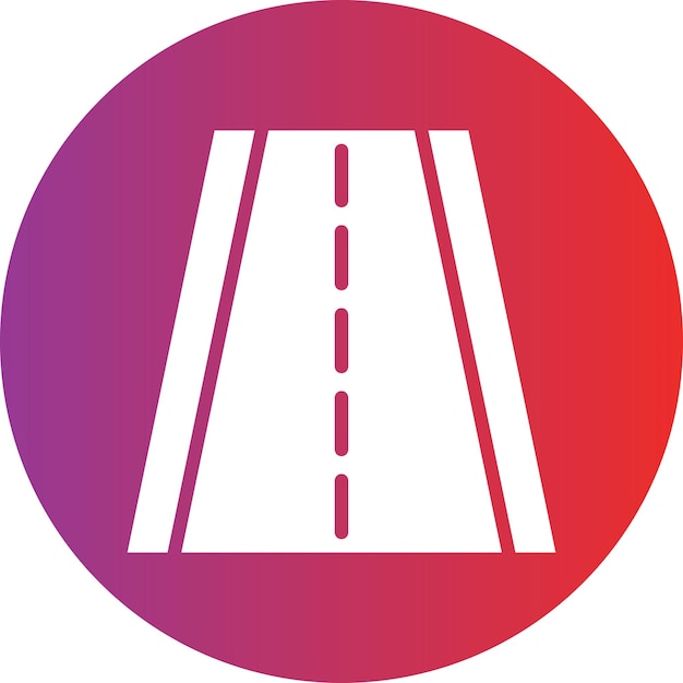 Vector estilo del icono de la autopista