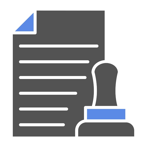 Estilo del icono de la autoridad de diseño vectorial