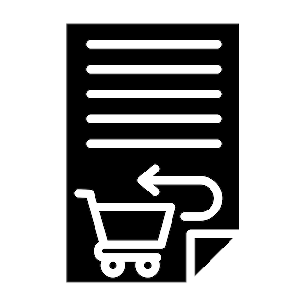 Estilo del icono de autorización de retorno del diseño vectorial