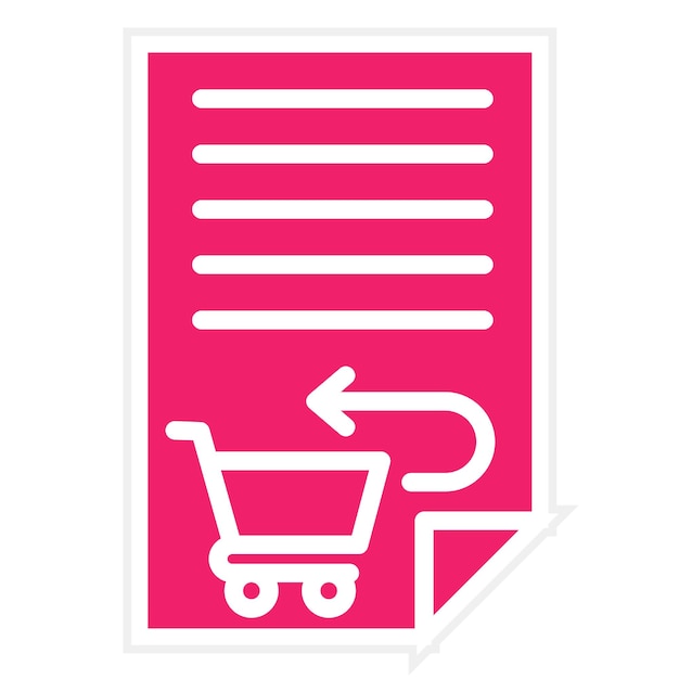 Estilo del icono de autorización de retorno del diseño vectorial