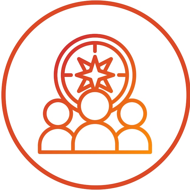El estilo del icono de la aventura del grupo de diseño vectorial
