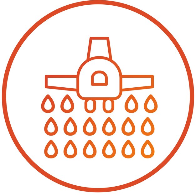 Estilo del icono del avión de bomberos