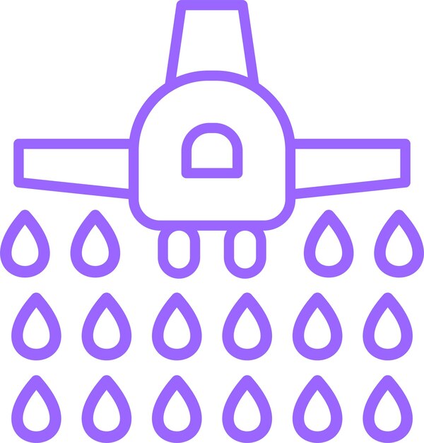 Estilo del icono del avión de bomberos