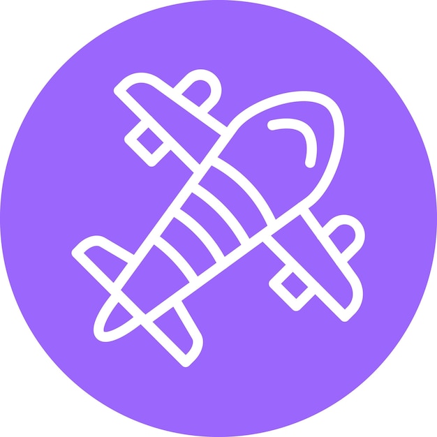 Estilo de icono de avión de diseño vectorial