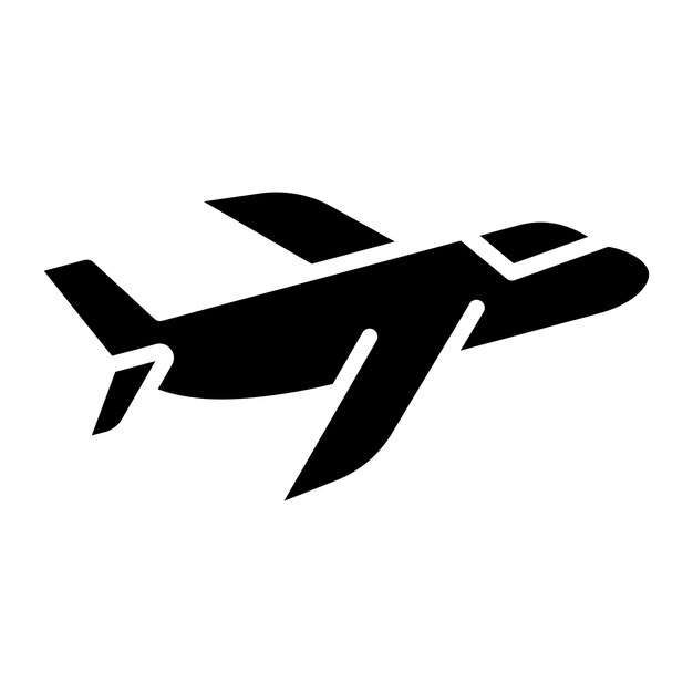 Estilo de icono de avión de diseño vectorial