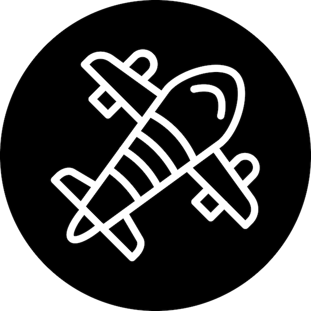 Estilo de icono de avión de diseño vectorial