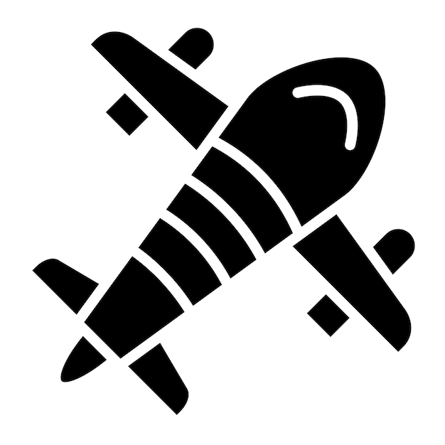 Estilo de icono de avión de diseño vectorial