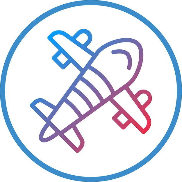 Estilo de icono de avión de diseño vectorial