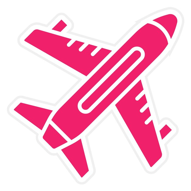 Vector estilo de icono de avión de diseño vectorial