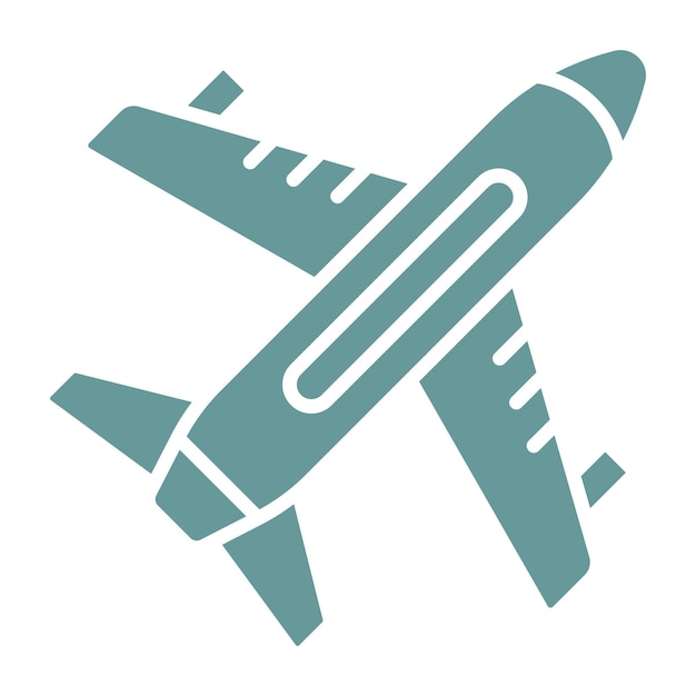 Estilo de icono de avión de diseño vectorial
