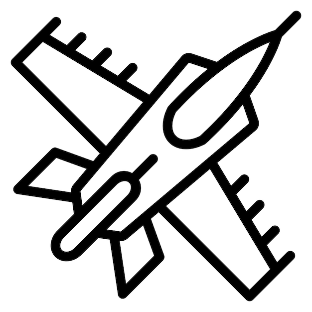 Estilo del icono del avión del ejército