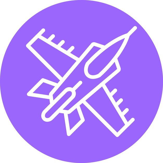 Estilo del icono del avión del ejército