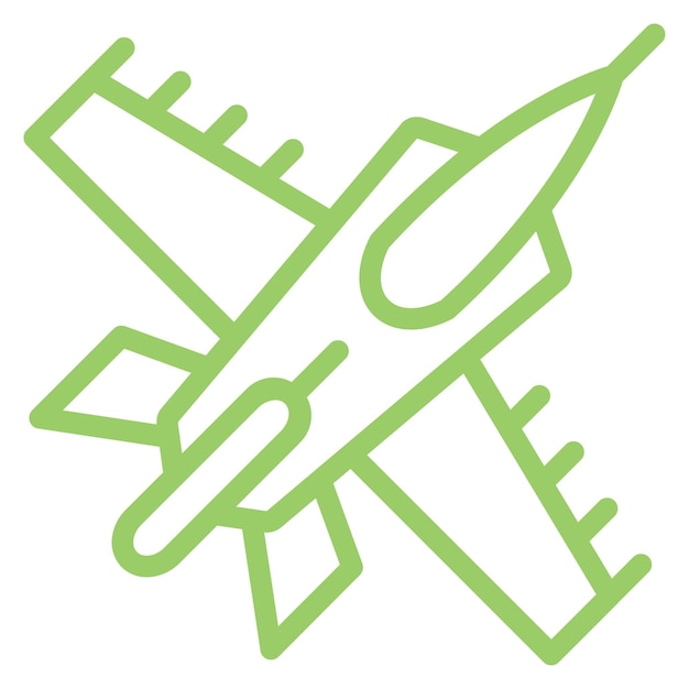 Estilo del icono del avión del ejército