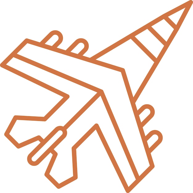 Estilo del icono del avión