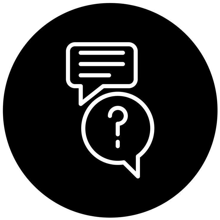 Vector estilo de icono de ayuda para la conversación de diseño vectorial