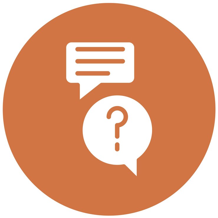 Vector estilo de icono de ayuda para la conversación de diseño vectorial