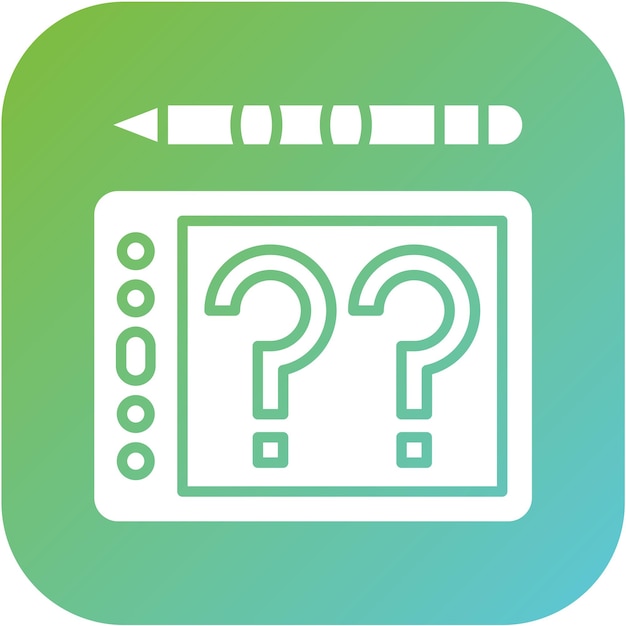 Estilo del icono de ayuda para el diseño vectorial
