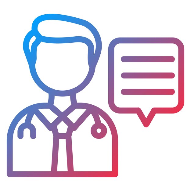 Estilo del icono de ayuda del experto en diseño vectorial