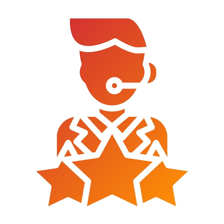 Vector estilo de icono de ayuda experto en diseño vectorial