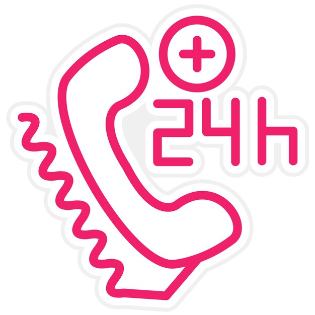 Estilo del icono de ayuda de línea de ayuda de diseño vectorial