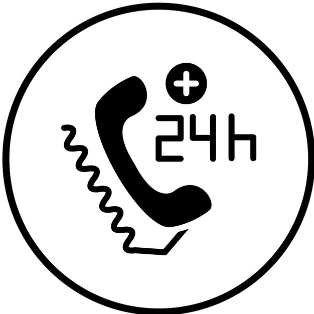 Estilo del icono de ayuda de línea de ayuda de diseño vectorial