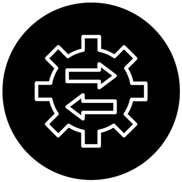 Estilo del icono de ayuda para la resolución del diseño vectorial