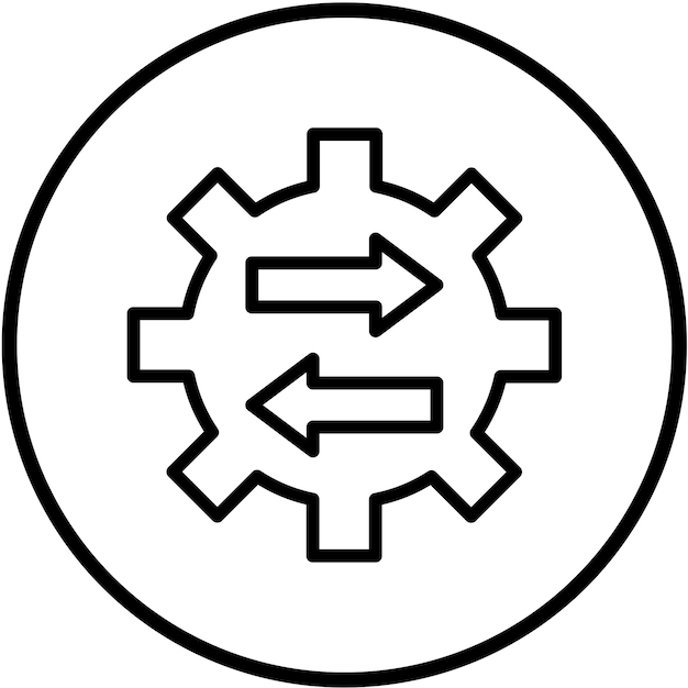 Estilo del icono de ayuda para la resolución del diseño vectorial