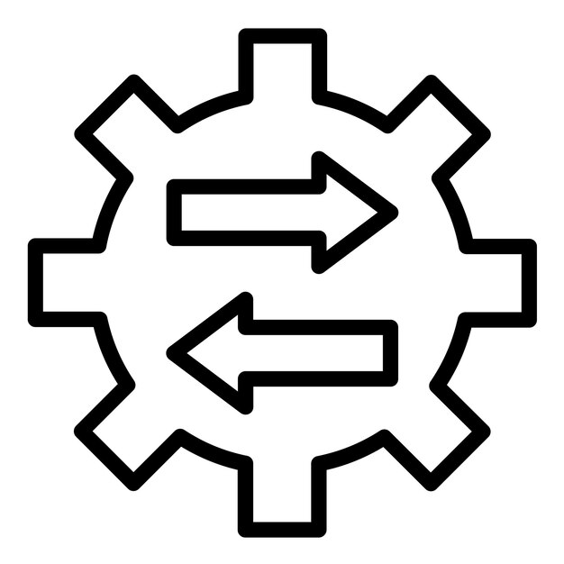 Estilo del icono de ayuda para la resolución del diseño vectorial
