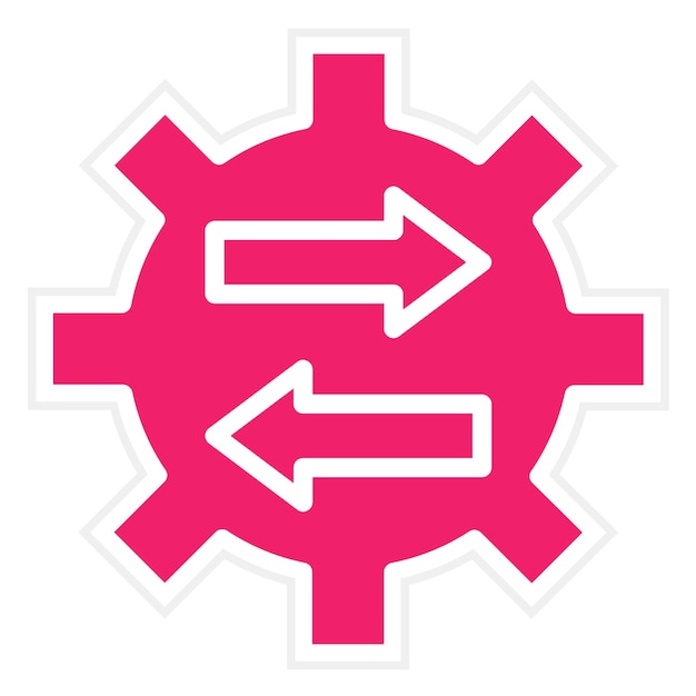 Estilo del icono de ayuda para la resolución del diseño vectorial