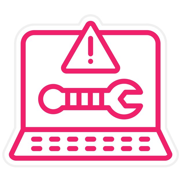 Estilo del icono de ayuda para solucionar problemas de diseño vectorial