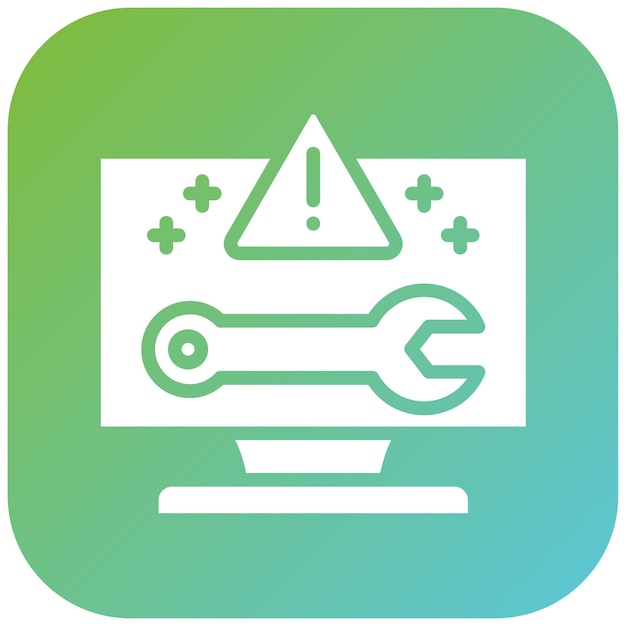 Estilo del icono de ayuda para solucionar problemas de diseño vectorial