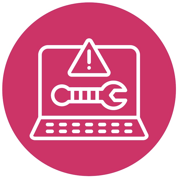 Estilo del icono de ayuda para solucionar problemas de diseño vectorial