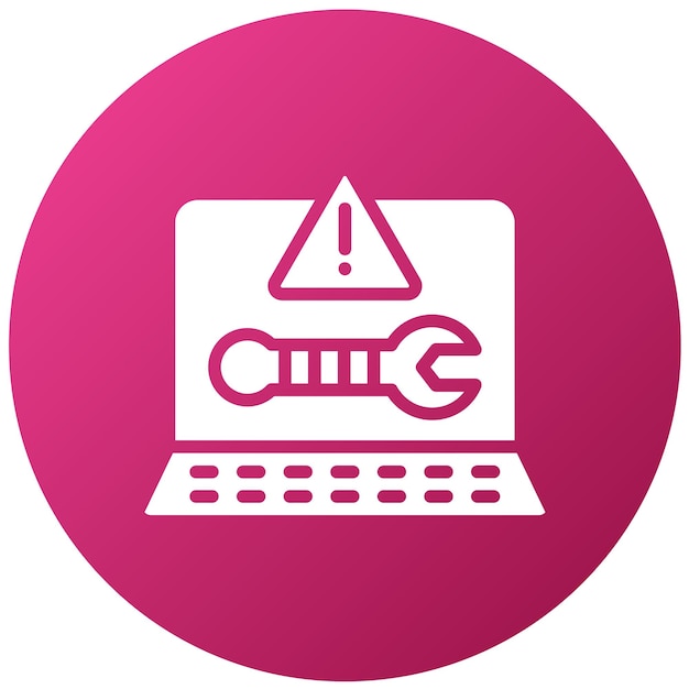 Estilo del icono de ayuda para solucionar problemas de diseño vectorial