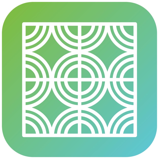 Estilo del icono de los azulejos de diseño vectorial