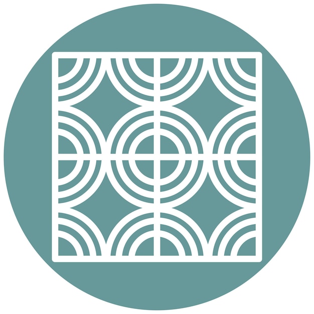 Estilo del icono de los azulejos de diseño vectorial