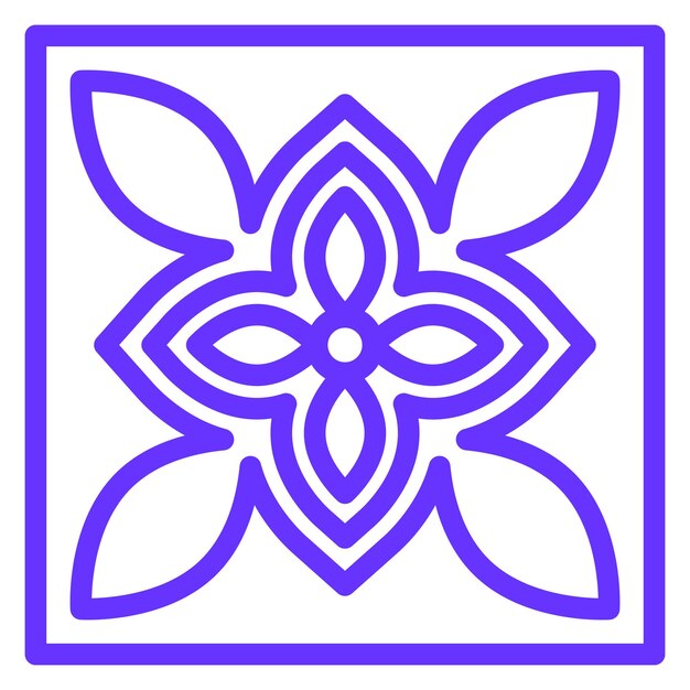 Estilo de icono de los azulejos de piso de diseño vectorial