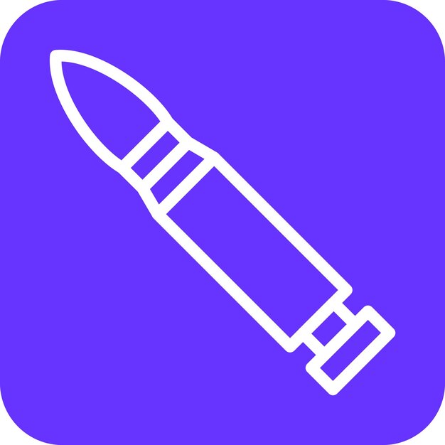 Estilo de icono de bala de diseño vectorial