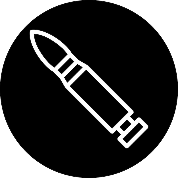 Estilo de icono de bala de diseño vectorial
