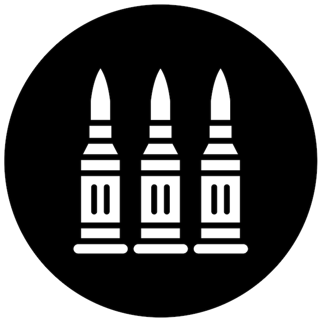 Estilo de icono de bala de diseño vectorial