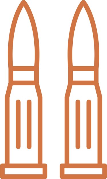 Estilo de icono de bala de diseño vectorial