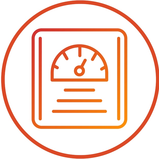 Estilo del icono de las balanzas médicas de diseño vectorial