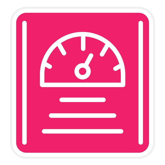 Estilo del icono de las balanzas médicas de diseño vectorial