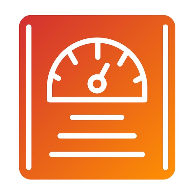 Estilo del icono de las balanzas médicas de diseño vectorial