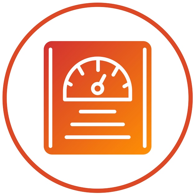 Estilo del icono de las balanzas médicas de diseño vectorial