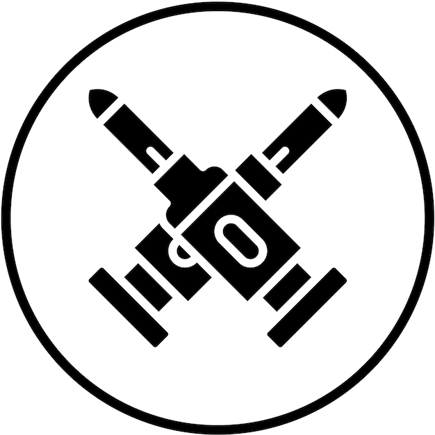 Estilo del icono de las balas de diseño vectorial