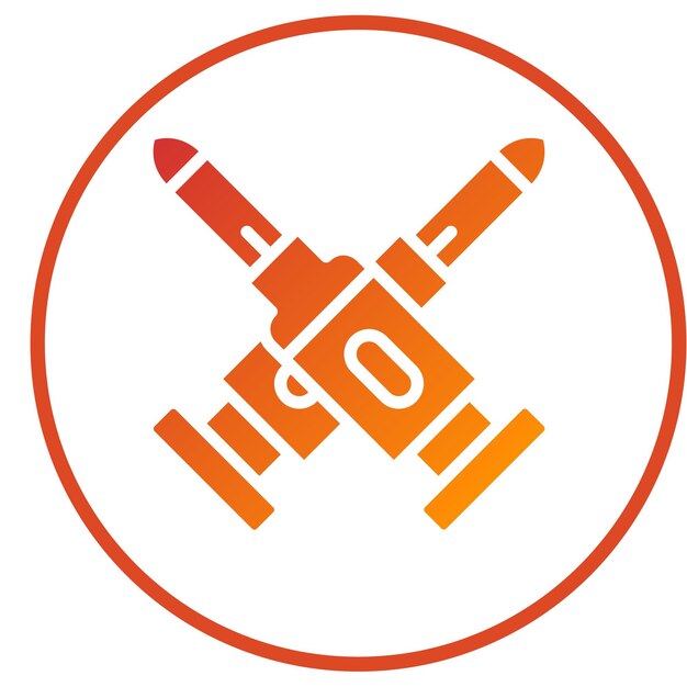 Estilo del icono de las balas de diseño vectorial