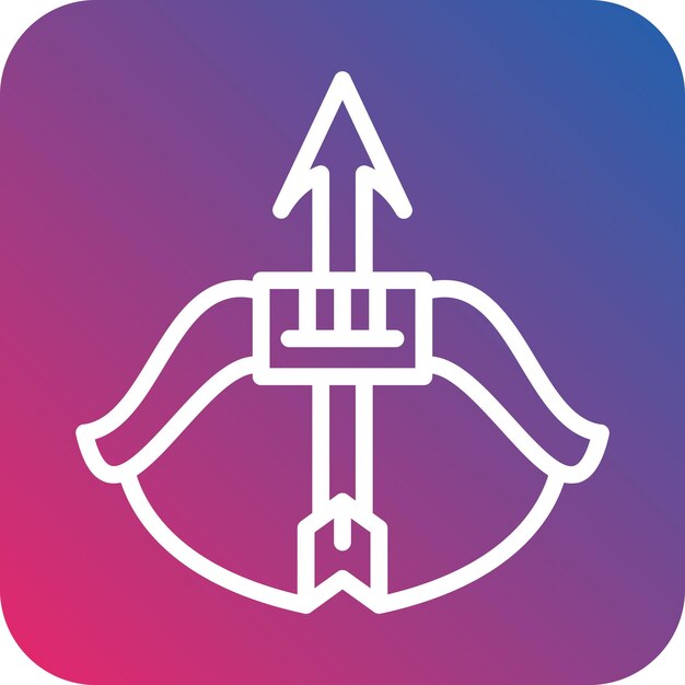 Estilo del icono de la ballesta